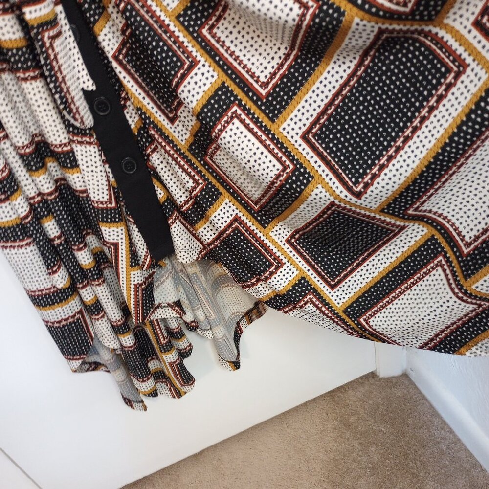 Eshakti Striped Button Front Handkerchief Hem Lon… - image 6